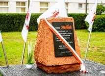 Odsłonięcie tablicy przed Elektrownią Połaniec