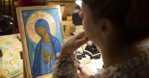 Warsztaty ikonopisania w Skrzatuszu