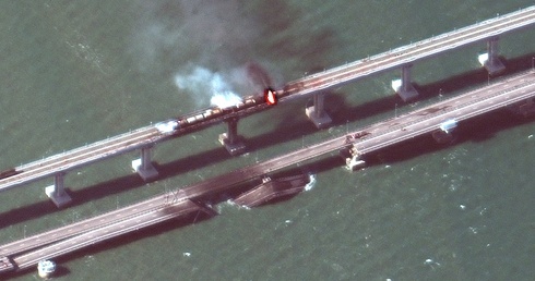 ISW: uszkodzenie mostu na Krym utrudni rosyjskiemu wojsku logistykę