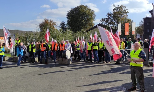 Ruda Śląska. Protestowali pracownicy Huty Pokój