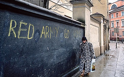 Jedno ze zdjęć znanego fotoreportera, wykonane w Wilnie w 1989 r.