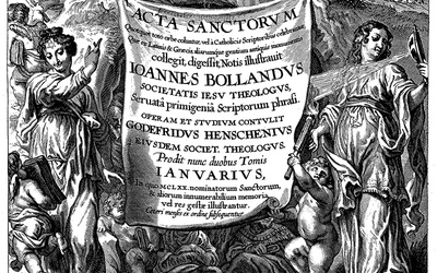 Pierwszy tom „Acta sanctorum” opublikowano w Antwerpii w roku 1643.