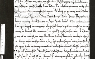 Odnalezioną fotokopię dokumentu księcia Świętopełka z 1224 r. można zobaczyć na stronie internetowej www.rumina800.pl.