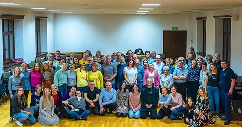 Grupa na rekolekcjach w Wadowicach.