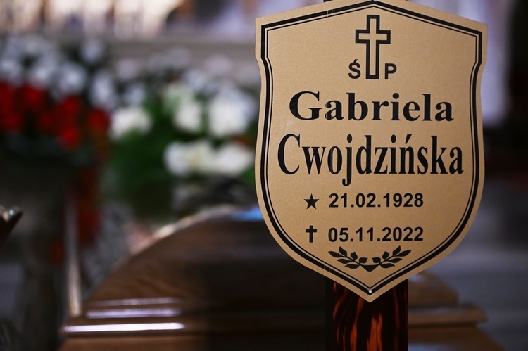 Pogrzeb Gabrieli Cwojdzińskiej