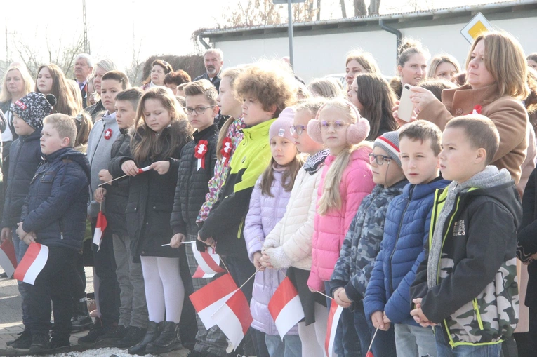 Radłów. Odsłonięcie muralu "Radłowskie Termopile"