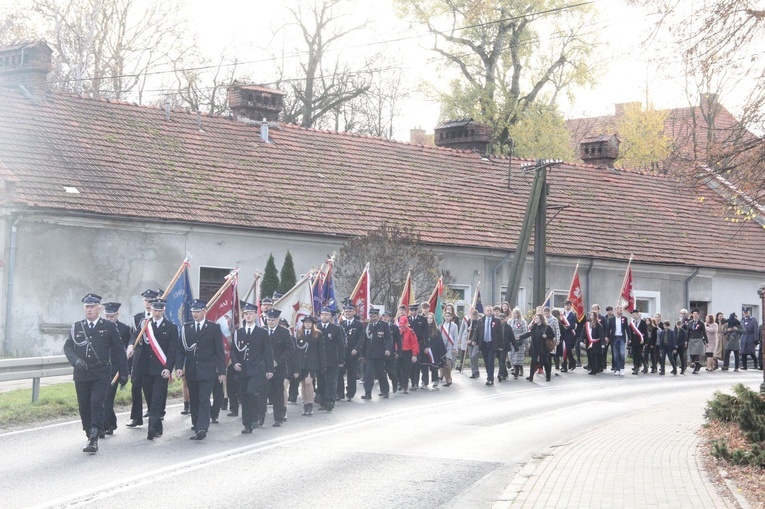Radłów. Odsłonięcie muralu "Radłowskie Termopile"