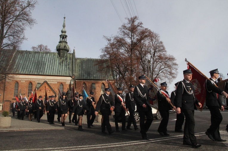 Radłów. Odsłonięcie muralu "Radłowskie Termopile"