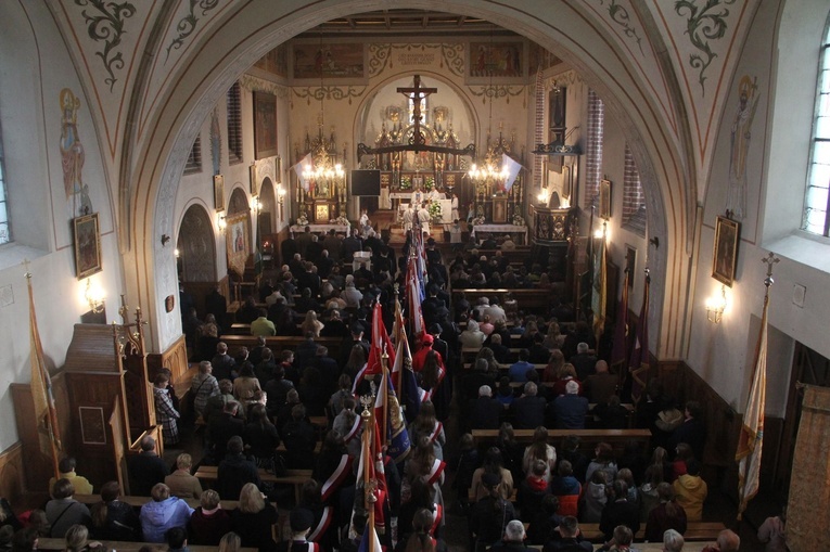 Radłów. Odsłonięcie muralu "Radłowskie Termopile"