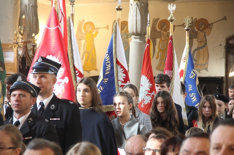 Radłów. Odsłonięcie muralu "Radłowskie Termopile"