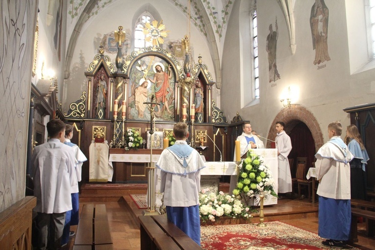 Radłów. Odsłonięcie muralu "Radłowskie Termopile"