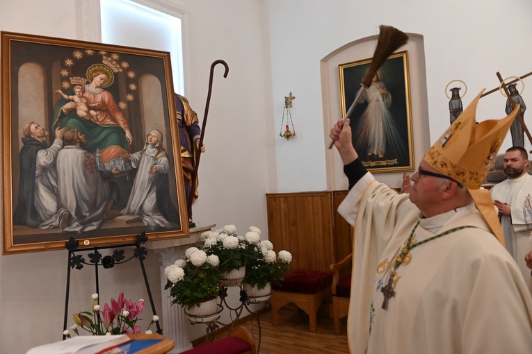 Polanica-Zdrój. Wprowadzenie obrazu MB Pompejańskiej z relikwiami bł. Bartolo Longo