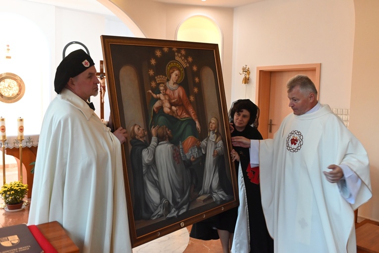 Polanica-Zdrój. Wprowadzenie obrazu MB Pompejańskiej z relikwiami bł. Bartolo Longo