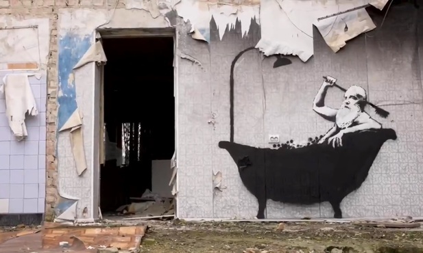 Banksy opublikował na Instagramie film o swoim pobycie na Ukrainie