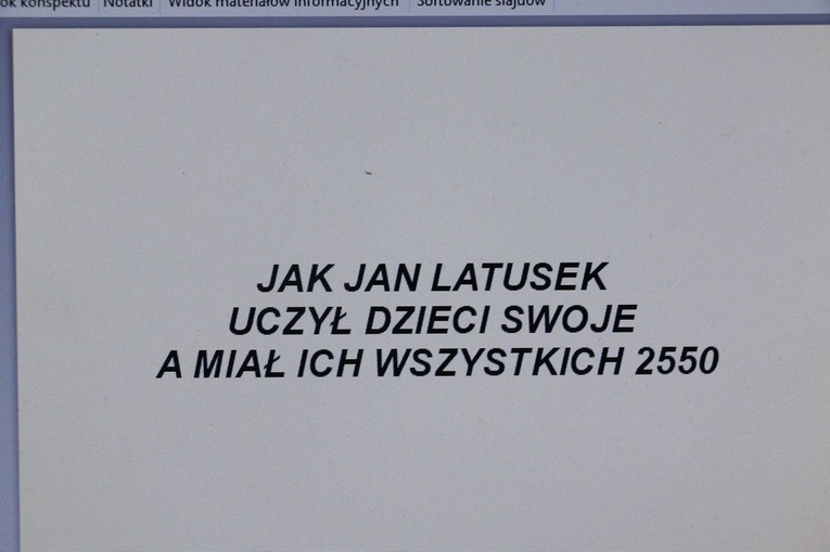 Jan Latusek patronem przedszkola w Mietniowie