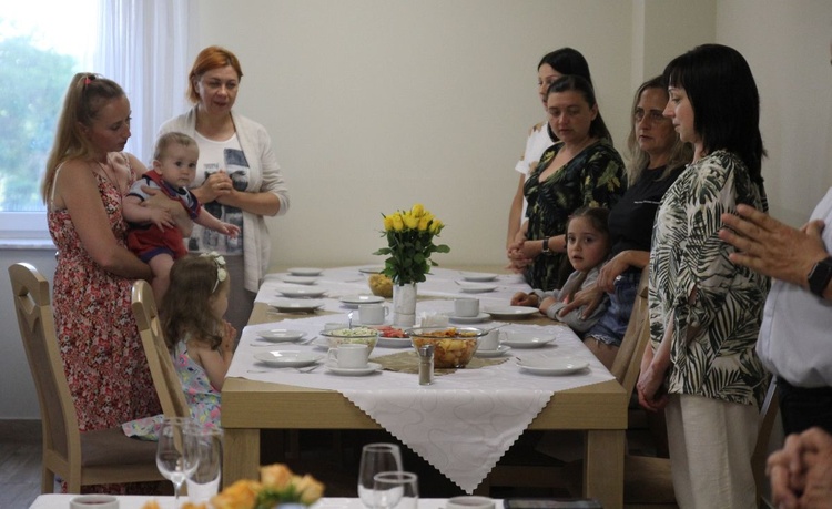 Rodziny ukraińskie w Diecezjalnym Domu Pielgrzyma św. Józefa w Andrychowie