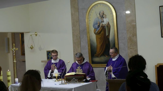 Rodziny ukraińskie w Diecezjalnym Domu Pielgrzyma św. Józefa w Andrychowie