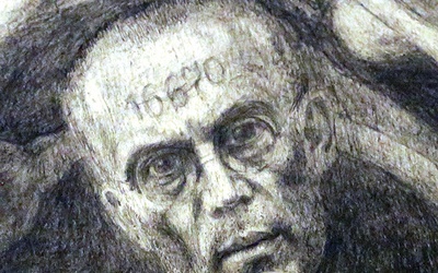 Portret męczennika autorstwa byłego więźnia Mariana Kołodzieja.