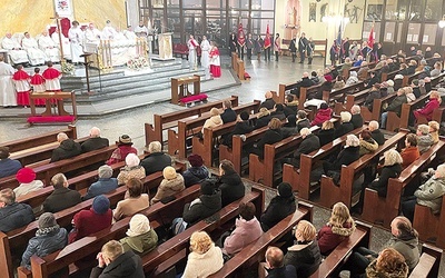Nabożeństwo w bielskim kościele NSPJ.