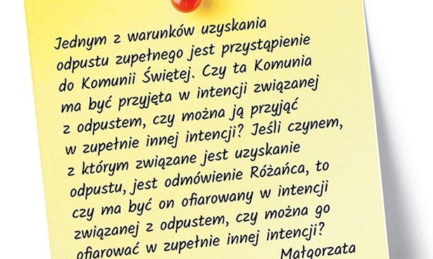 Intencja odpustu