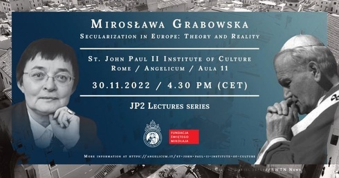 Sekularyzacja w Europie: teoria i rzeczywistość. Wykład Mirosławy Grabowskiej na Angelicum [zapowiedź]