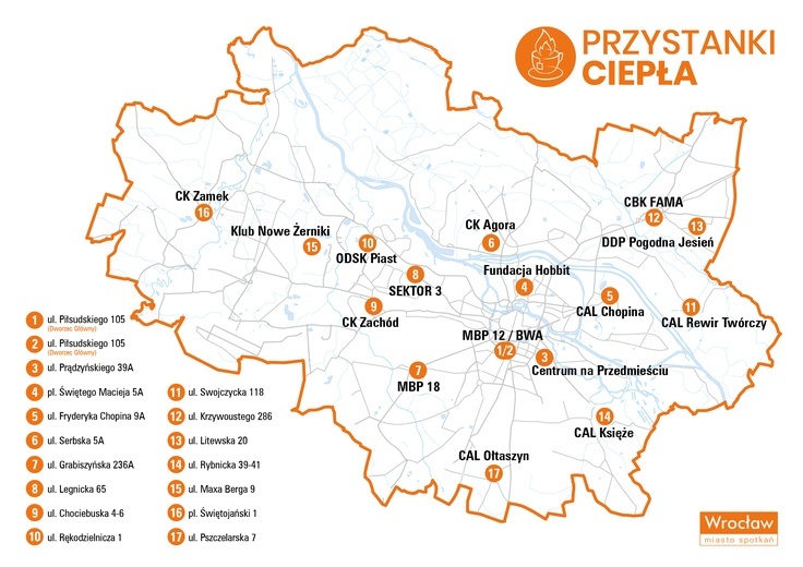 Przystanki ciepła we Wrocławiu to odpowiedź na kryzys grzewczy