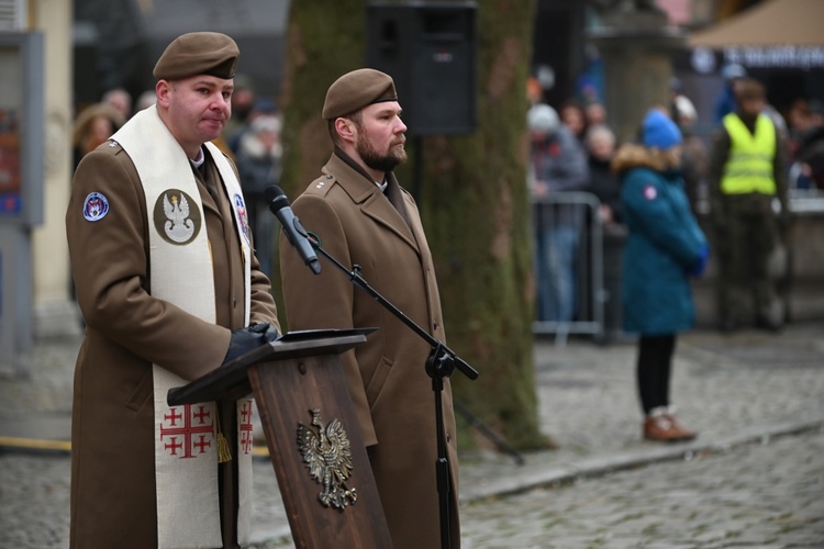 Przysięga nowych żołnierzy 16 Dolnośląskiej Brygady Obrony Terytorialnej