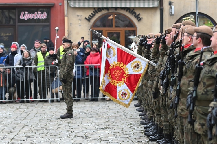 Przysięga nowych żołnierzy 16 Dolnośląskiej Brygady Obrony Terytorialnej