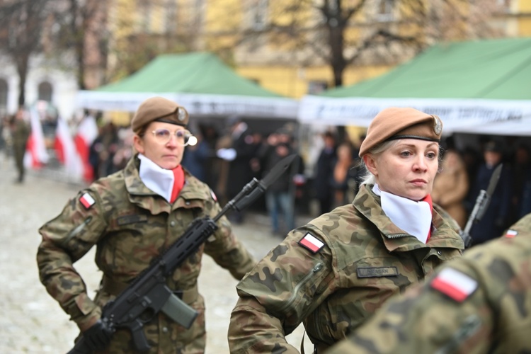 Przysięga nowych żołnierzy 16 Dolnośląskiej Brygady Obrony Terytorialnej