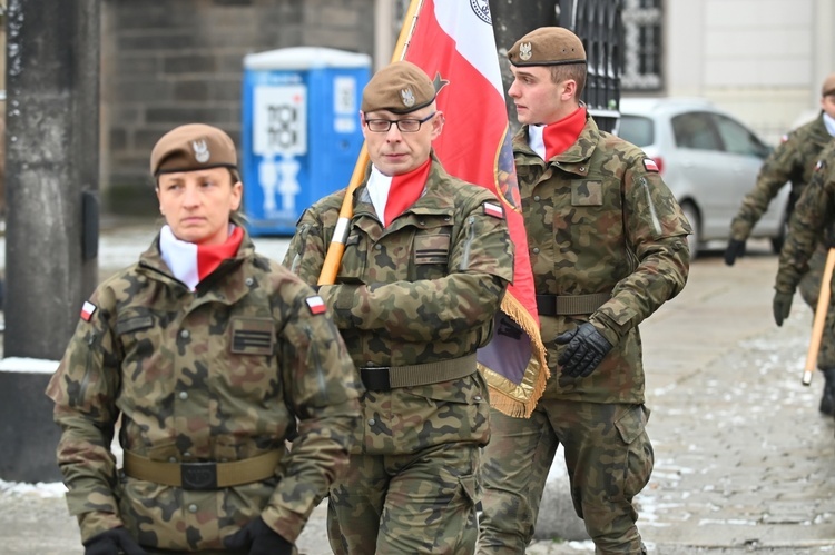 Przysięga nowych żołnierzy 16 Dolnośląskiej Brygady Obrony Terytorialnej