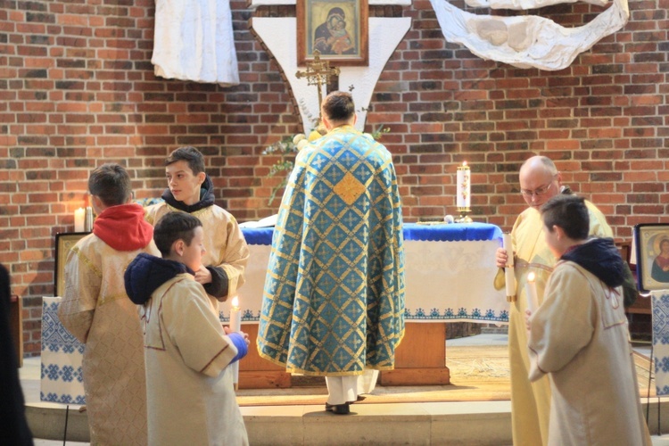 Niedzielna liturgia w parafii greckokatolickiej w Opolu