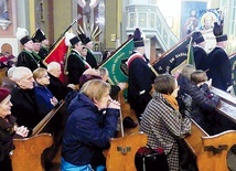 ▲	Barbórkowa liturgia w brzeszczańskiej świątyni św. Urbana.