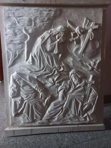 Przebieg prac odbudowy ołtarza w kościele św. Barbary