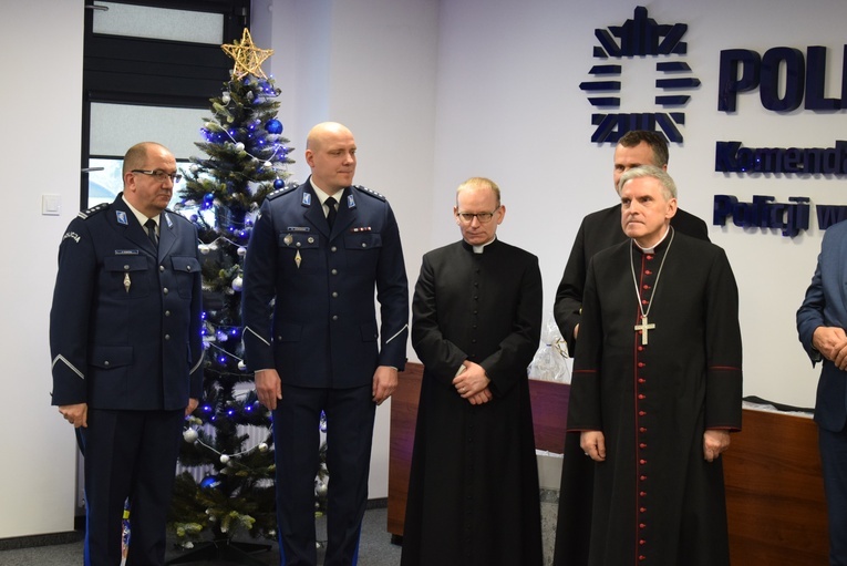 Spotkanie opłatkowe w Komendzie Powiatowej Policji w Sandomierzu.