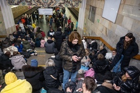 Podczas alarmu lotniczego w Kijowie