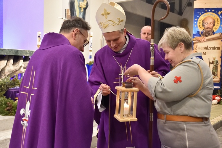 Spotkanie harcerzy w sanktuarium Matki Bożej Brzemiennej