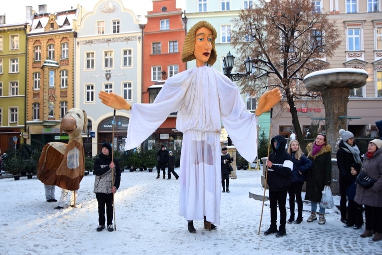 Gigantyczne jasełka w świdnickim Rynku