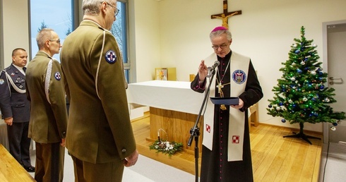 Poświęcenie kaplicy szpitala wojskowego w Legionowie