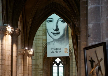 26.04.2022 r. Lyon, Francja. Przygotowania do beatyfikacji  Pauliny Jaricot.