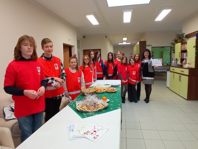 Wolontariusze SKC w hospicjum 
