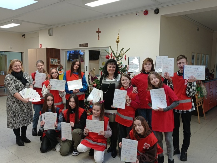 Wolontariusze SKC w hospicjum 