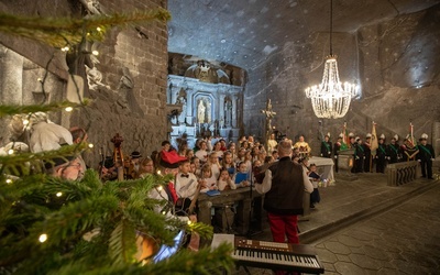 Górnicy z Kopalni Soli "Wieliczka" jako pierwsi powitali Jezusa