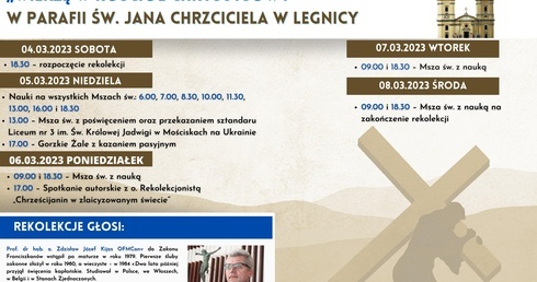 To będą ciekawe rekolekcje