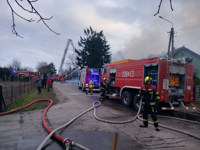 Pożar zniszczył siedzibę warszatów terapii zajęciowej Caritas AG