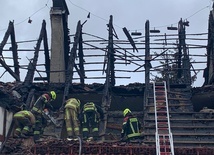 Pożar zniszczył siedzibę warszatów terapii zajęciowej Caritas AG