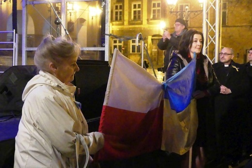 Polacy i Ukraińcy modlili się razem na Rynku w Bielsku-Białej