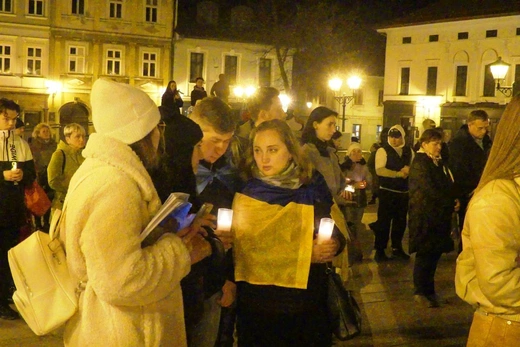 Polacy i Ukraińcy modlili się razem na Rynku w Bielsku-Białej
