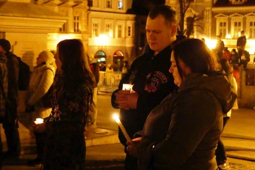 Polacy i Ukraińcy modlili się razem na Rynku w Bielsku-Białej