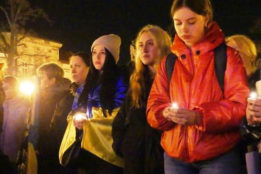 Polacy i Ukraińcy modlili się razem na Rynku w Bielsku-Białej