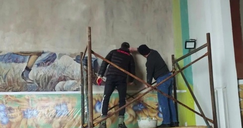 Białoruś. W kościele zamalowano na polecenie władz fresk "Cud nad Wisłą"